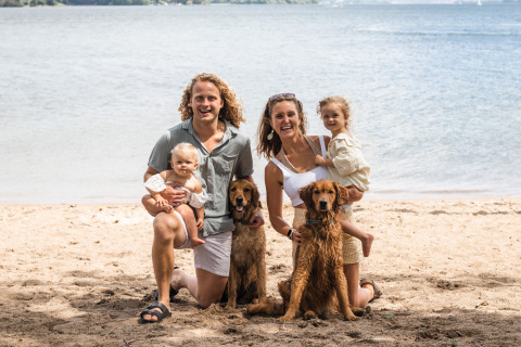 Co-founders Rachel and Bryant Amundson and their family. (Photo: Business Wire)