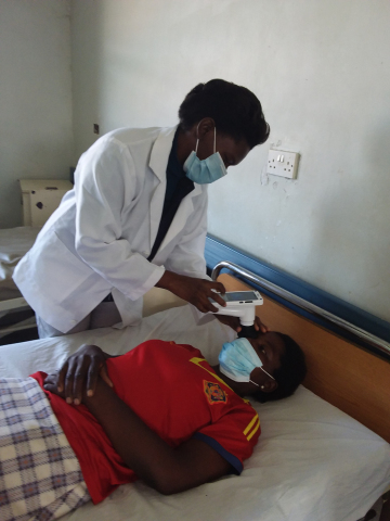ASPIRE device being used in a malaria clinic in Malawi (Photo: Business Wire)