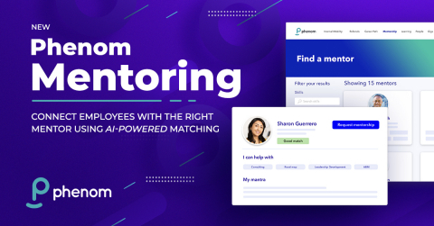 Phenom Mentoring is an innovative product that connects employees and experienced leaders seeking a mentor-mentee relationship (Photo: Business Wire)