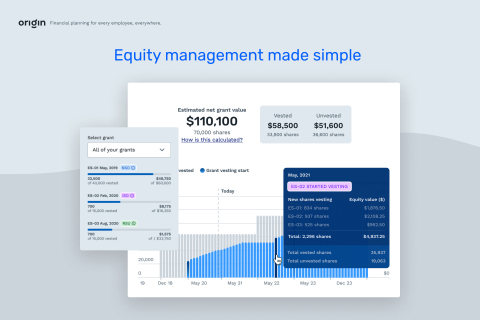 Origin Launches Equity Manager to Demystify the Ins and Outs of Employee Equity Compensation (Graphic: Business Wire)