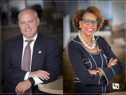 Shawn Harter, senior vice president and director of talent acquisition at Fifth Third; Hosetta Coleman, senior vice president and head of university relations at Fifth Third (Photo: Business Wire)