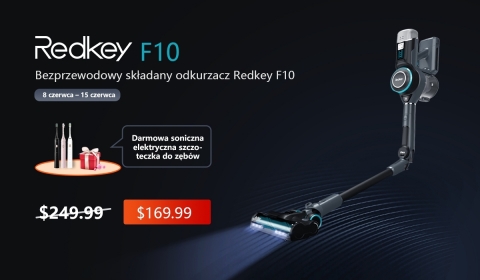 thumbnail Hot-selling Redkey F10 Handheld Cordless Foldable Vacuum Cleaner provides an easy way to remove dust under bed (Graphic: Business Wire)
