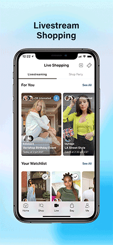Verishop's new Livestream Shopping, only on the Verishop iOS app. (Photo: Business Wire)