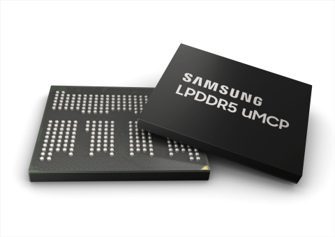 Samsung LPDDR5 UFS-based multichip package (uMCP) (Photo: Business Wire)