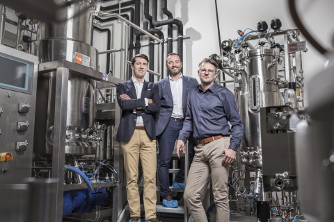 The c-LEcta management team (from left to right Thomas Pfaadt, CFO, Carsten Fietz, Senior Vice President Finance and Administration, Dr. Marc Struhalla, Founder and CEO) Image: c-LEcta