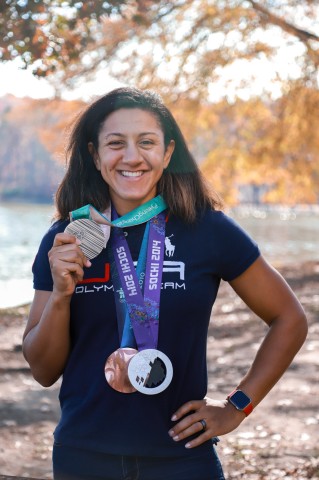 Elana Meyers Taylor, U.S. Olympic medalist and DeVry University’s Keller Graduate School of Management alum, will deliver the keynote address at the university’s commencement ceremonies on Saturday, July 17 and 31. (Photo: Business Wire)