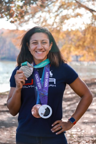 original Elana Meyers Taylor, U.S. Olympic medalist and DeVry University’s Keller Graduate School of Management alum, will deliver the keynote address at the university’s commencement ceremonies on Saturday, July 17 and 31. (Photo: Business Wire)