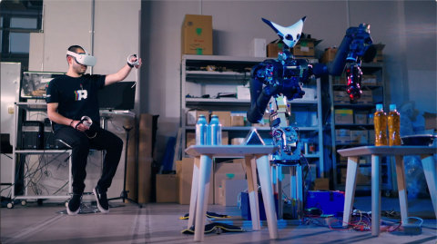 Telexistence’s Model-T Robot undergoing testing in-studio. (Credit: Telexistence)