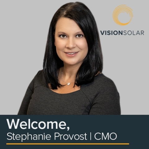 Stephanie Provost, CMO - Vision Solar (Photo: Business Wire)