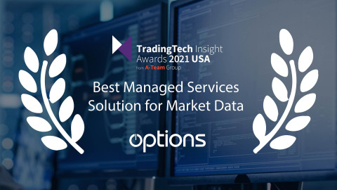 Options Announced as Best Managed Services Solution for Market Data at TradingTech Insights USA Awards (Photo: Business Wire)