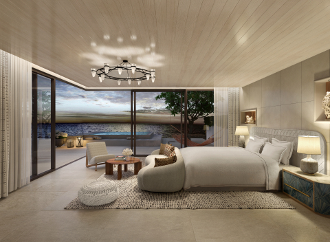 Villa One Master Bedroom at One&Only Aesthesis (Photo: Business Wire)