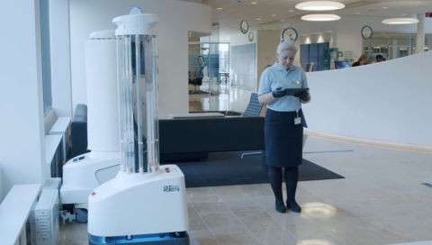 UVD Robots are helping to ensure outstanding cleaning and disinfection excellence. Unlike many stationary disinfection systems, the UVD Robot is a mobile, fully autonomous robot integrating UV-C light to disinfect against all known bacteria and viruses including Covid-19 not only on surfaces, but the air as well, providing a fully comprehensive infection control and prevention solution. UVD Robots enable facilities to reduce disease transmission by eliminating 99.99 percent of bacteria and viruses in any room. The robots have been rolled out to more than 70 countries worldwide. (Photo: Business Wire)