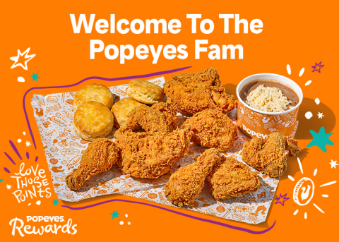 POPEYES® LAUNCHES ITS FIRST EVER LOYALTY PROGRAM, POPEYES® REWARDS (Graphic: Business Wire)