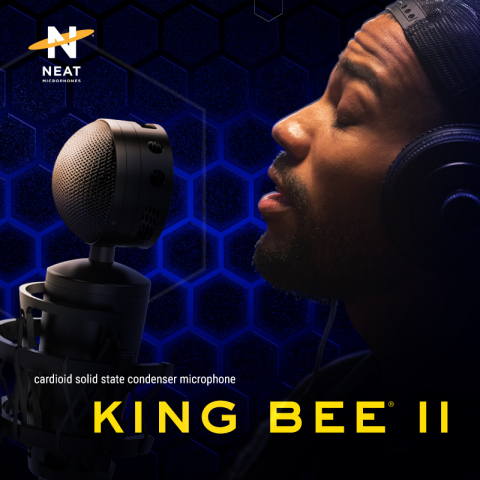 What you hear at the output is what the King Bee II hears at its input. Neat Microphones' King Bee II is coming summer 2021 for a MSRP of $169.99. (Graphic: Business Wire)