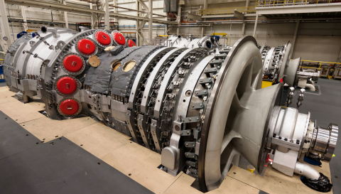Siemens Energy's F-Class Turbines are capable of running on up to 30% hydrogen. (Photo: Business Wire)