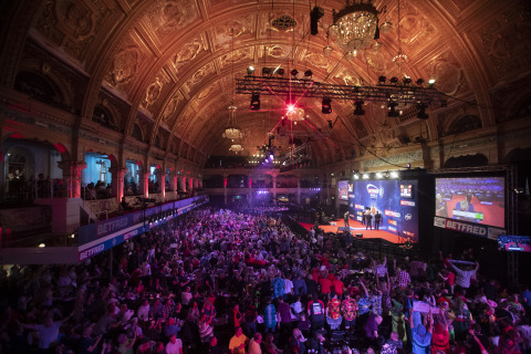 We love a good return. Fans in fancy dress will head to Blackpool's Winter Gardens next month for the World Matchplay Darts Championship. (Photo: Business Wire)