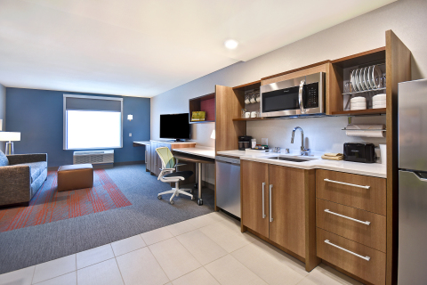 thumbnail Home2 Suites by Hilton Las Vegas Convention Center - Living and Kitchen Area (Photo: Business Wire)