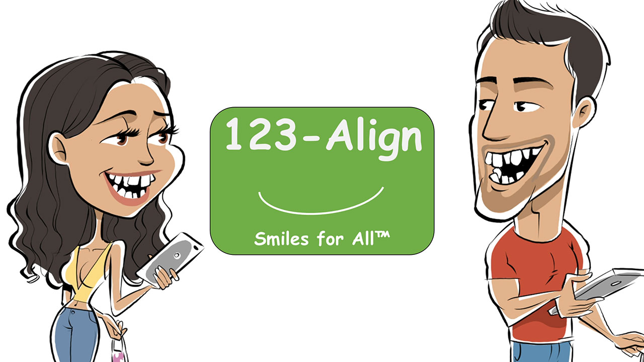 Are you hiding your smile behind a mask? When your teeth are crooked, it’s hard to share a smile. You’re not alone. Braces and aligners are so expensive that you might want to hide forever. Luckily for these two, they found 1-2-3 Align. Where they got two new smiles for the price of just one set of liners from the leading competitor. You don’t need to hide your smile anymore. 1-2-3 Align… Smiles for All.