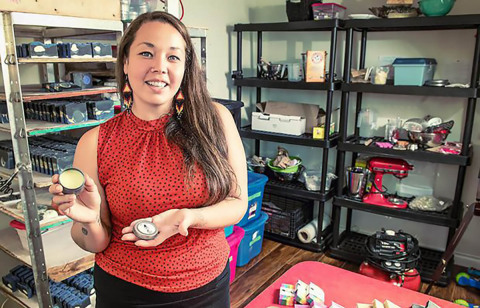 Photo: Lynn-Marie Angus, Founder of Vancouver-based Sister’s Sage and 2020 Pow Wow Pitch Winner. (Photo: Business Wire)