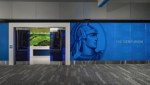 Entryway to The Centurion Lounge at LaGuardia Airport (Photo: Business Wire)