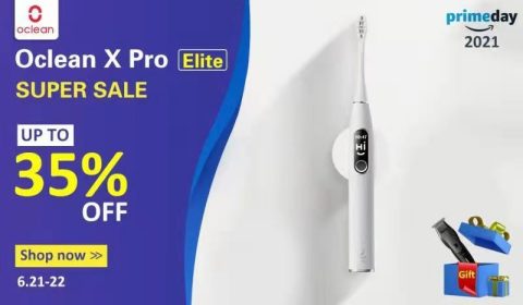 Oclean X Pro Elite Super Smart Electric Toothbrush Joins Amazon Prime Day Sale (Graphic: Business Wire)