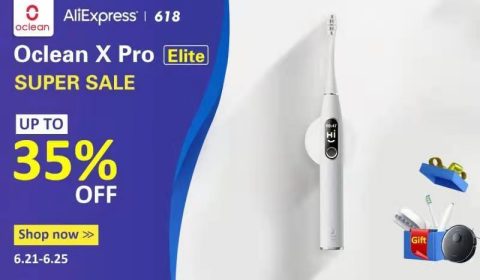original Oclean X Pro Elite Super Smart Electric Toothbrush Joins Aliexpress 618 Sale (Graphic: Business Wire)