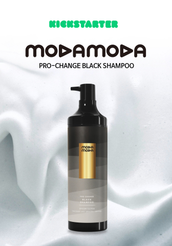 MODA MODA, a cosmetics and pharmaceutical manufacturer and distributor, launched its distinguishing hair-dyeing shampoo ‘Pro-Change Black Shampoo’ through Kickstarter on June 22nd. After seven years of joint research and development with Dr. Haeshin Lee (Ph.D.), a chemist from MIT, ‘Pro-Change Black Shampoo’ is successfully commercialized. The shampoo is formulated with a natural antioxidant, patented with its natural ingredients, which reacts with oxygen and sunlight to darken gray hair into blackish brown gradually. (Graphic: Business Wire)