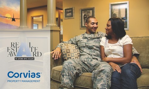 Corvias Property Management received 16 awards for customer service excellence at its six Air Force Base housing communities. (Photo: Business Wire)