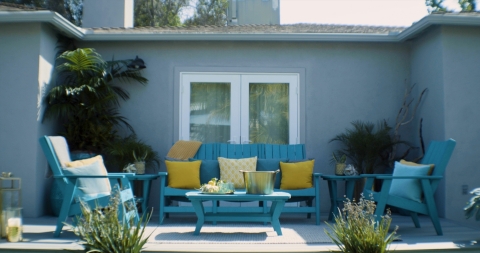 original Fiberon Furniture by Breezesta, a curated collection of premium, sustainable outdoor furniture, is hand selected to complement your outdoor living space. (Photo: Business Wire)