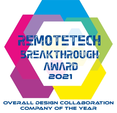 Canva wins the 2021 “Overall Design Collaboration Company of the Year” award by RemoteTech Breakthrough. (Graphic: Business Wire)