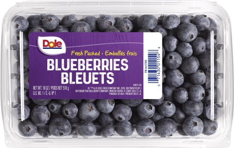 Dole Blueberries 18oz clamshell. (Photo: Business Wire)