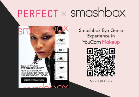 Perfect Corp. partners with Smashbox Cosmetics for the first AI-powered face analyzer virtual try-on experience (Graphic: Business Wire)