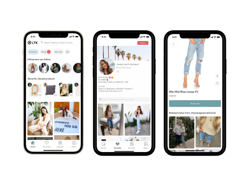 Shop looks and videos created by thousands of global influencers, stylists and tastemakers. Everything in LTK is 100% shoppable, so you can instantly purchase products from over 5,000 retailers across fashion, home, beauty, and more. (Photo: Business Wire)