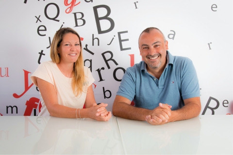 original Isabelle Andrieu, co-founder of Translated, and Marco Trombetti, co-founder and CEO of Translated, which just received a $25M investment from Ardian to fuel future growth and scale the adoption of its AI-powered translation platform in Europe and in the U.S. (Photo: Business Wire)