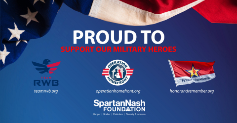 SpartanNash Foundation Launches Companywide Fundraiser to Support U.S. Military Heroes (Graphic: Business Wire)