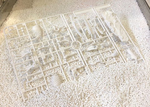 thumbnail A dinosaur plastic model runner molded with LIMEX (Photo: Business Wire)