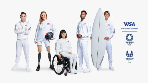 Team Visa goes for gold. Largest and most diverse athlete roster unveiled for Olympic and Paralympic Games Tokyo 2020, comprised of 102 athletes, spanning 54 markets and 28 sports. (Graphic: Business Wire)