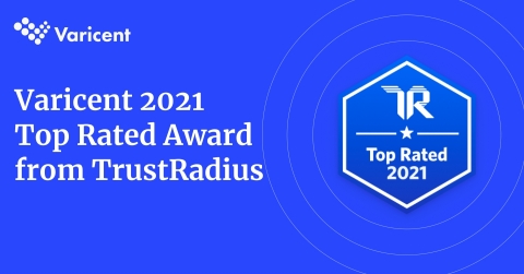 Varicent has been recognized by TrustRadius with a 2021 Top Rated Award for their Varicent Incentive Compensation Management solution. (Photo: Business Wire)