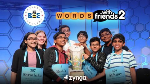 Zynga Celebrates the 2021 Return of the Scripps National Spelling Bee in Hit Mobile Game Franchise, Words With Friends (Photo: Business Wire)