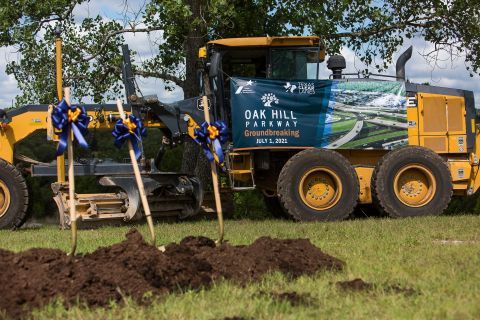 Fluor Corporation JV Breaks Ground on Oak Hill Parkway Infrastructure Project in Austin, Texas earlier today. (Photo: Business Wire)