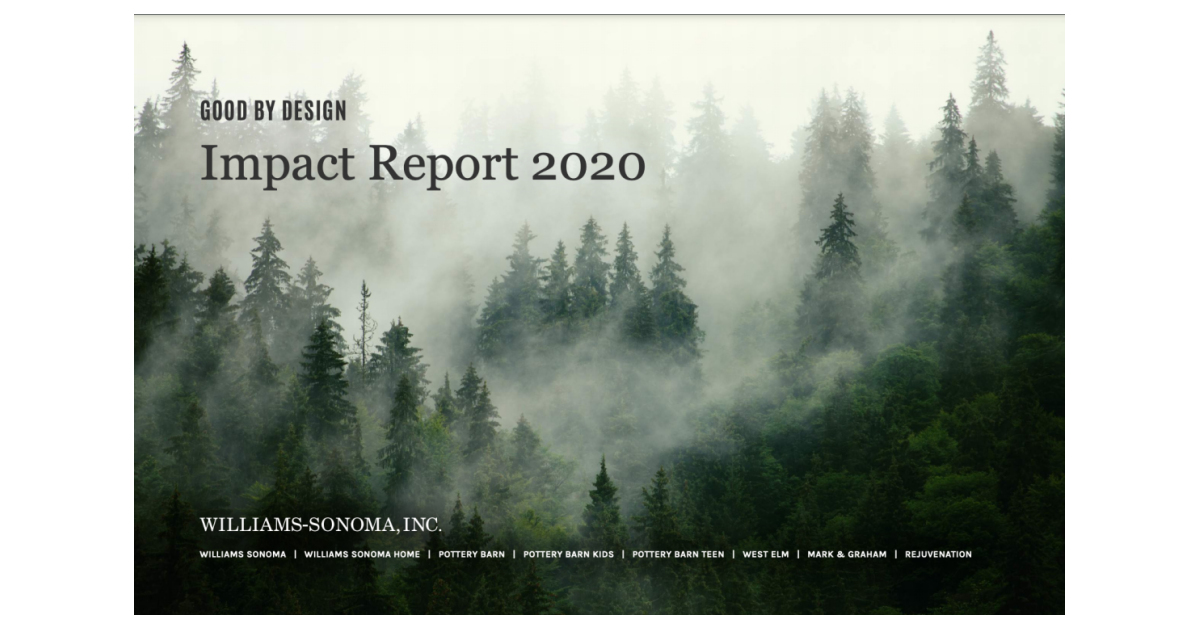 WILLIAMS-SONOMA, INC. RELEASES ITS ANNUAL IMPACT REPORT AND ANNOUNCES ...