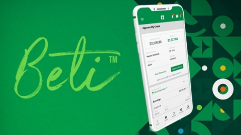 Beti is the industry’s first self-service payroll technology, allowing employees to do their own payroll. (Photo: Business Wire)