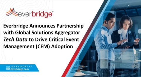 Everbridge Announces Partnership with Global Solutions Aggregator Tech Data to Drive Critical Event Management (CEM) Adoption (Graphic: Business Wire)