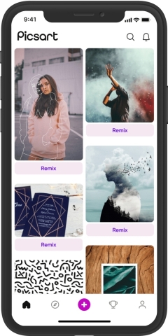 New Picsart home screen. July 2021 (Photo: Business Wire)