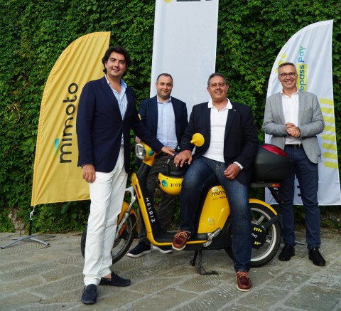 Helbiz Partners with IrenGo and Telepass to Launch the MiMoto Electric Moped Sharing Service Across Portofino and the Gulf of Tigullio (Photo: Business Wire)