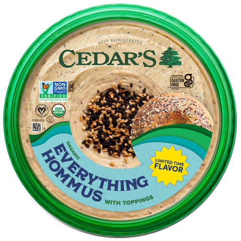 Cedar's Topped Organic Everything Hommus (Photo: Business Wire)