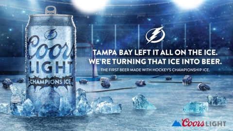 Coors Light Announces Limited-Edition Beer Made With Actual Ice the Hockey Championship Was Played On (Graphic: Business Wire)