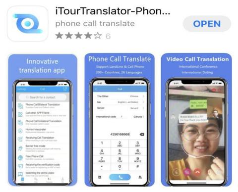 ITourTranslator can translate phone calls and WhatsApp calls (Photo: Business Wire)