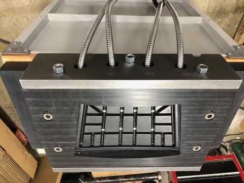 original Additive manufactured compression molding tool made using Techmer PM's Electrafil® PESU 1815 3DP resin. (Photo credit: Thermwood Corp.)