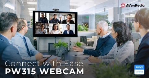 Connect with ease with the Zoom-certified PW315 webcam (Photo: AVerMedia)